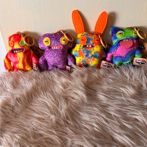 Random Fuggler Colorful Ugly Plush Monster Keychains
